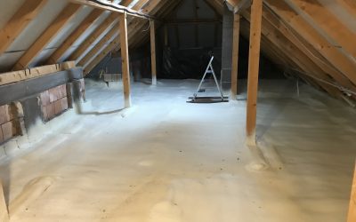 Insulation Mór - single-family house attic floor