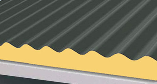 Wave slate insulation