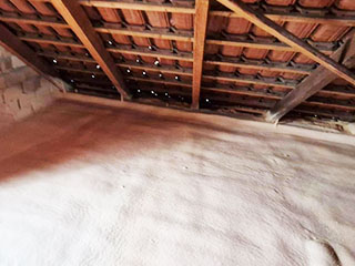 Attic floor insulation