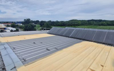 Repair of a trapezoidal sheet roof