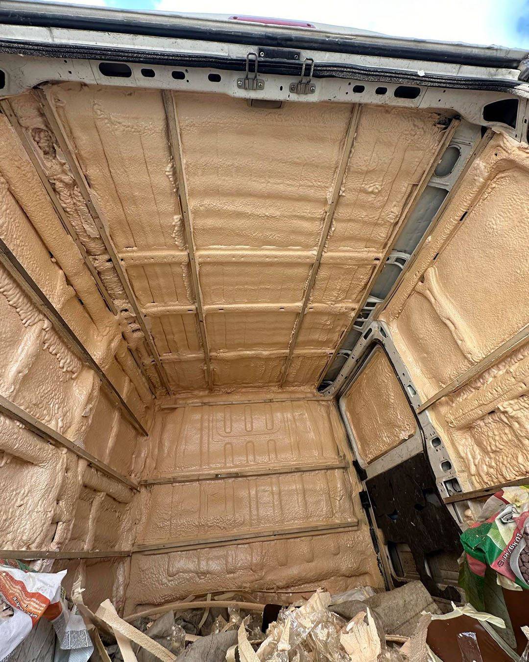 Truck foam insulation